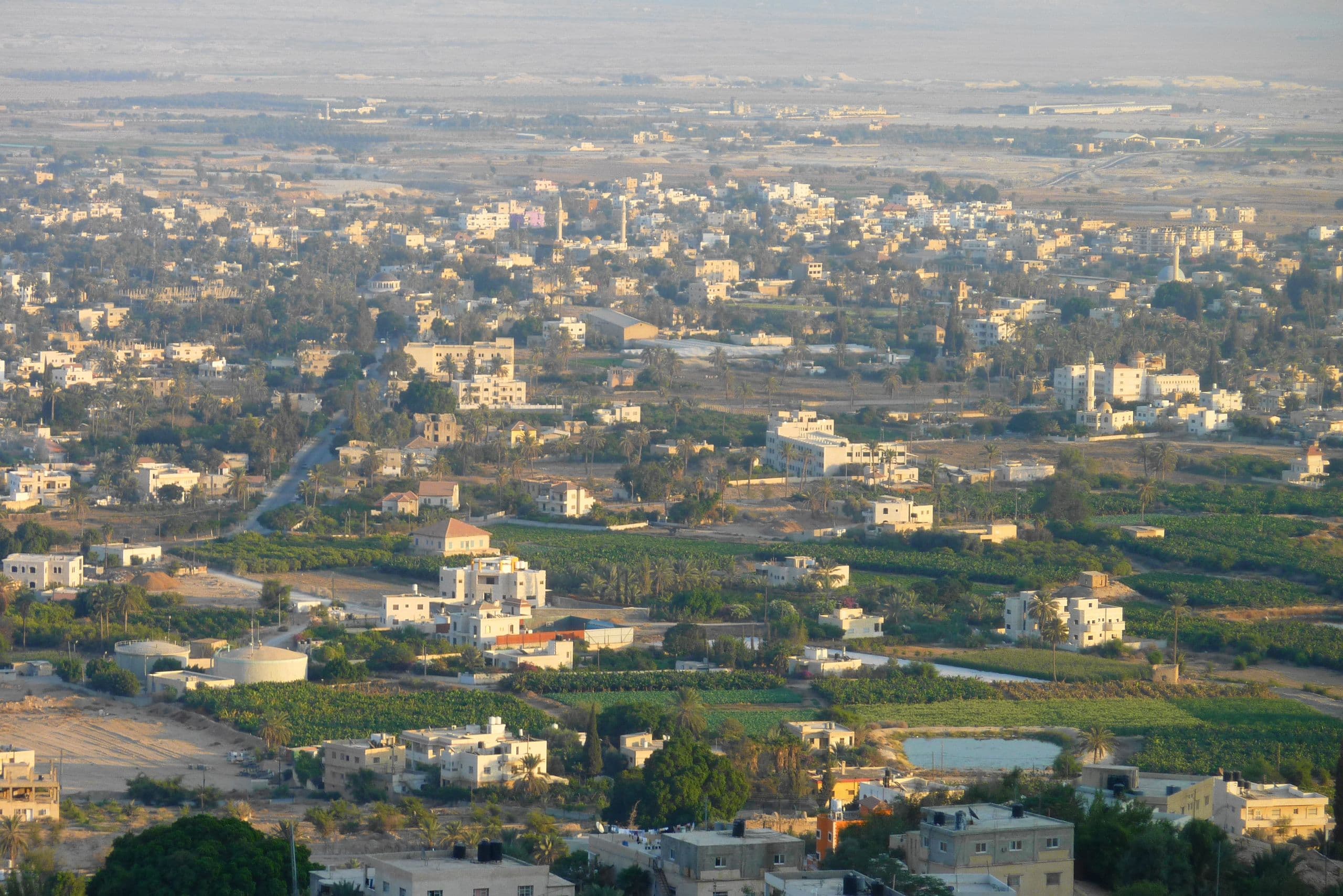 Jericho and its orchards in the Jordan Valley