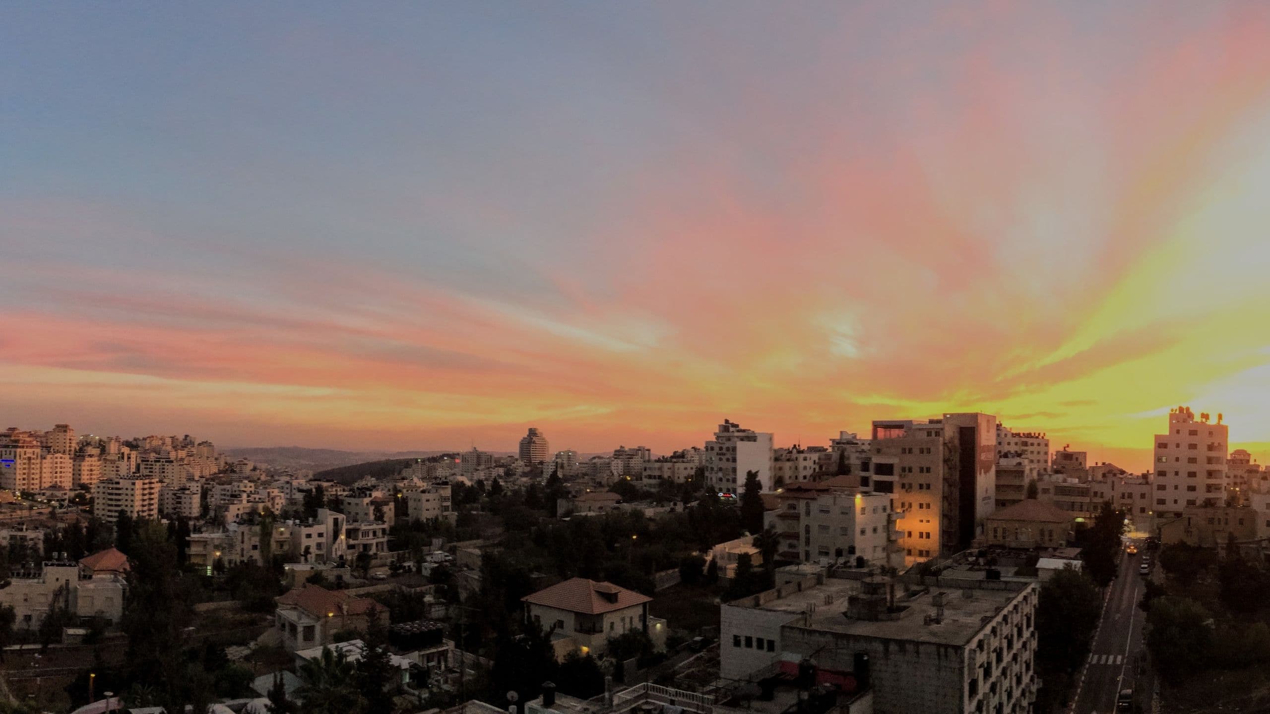 Ramallah at sunset