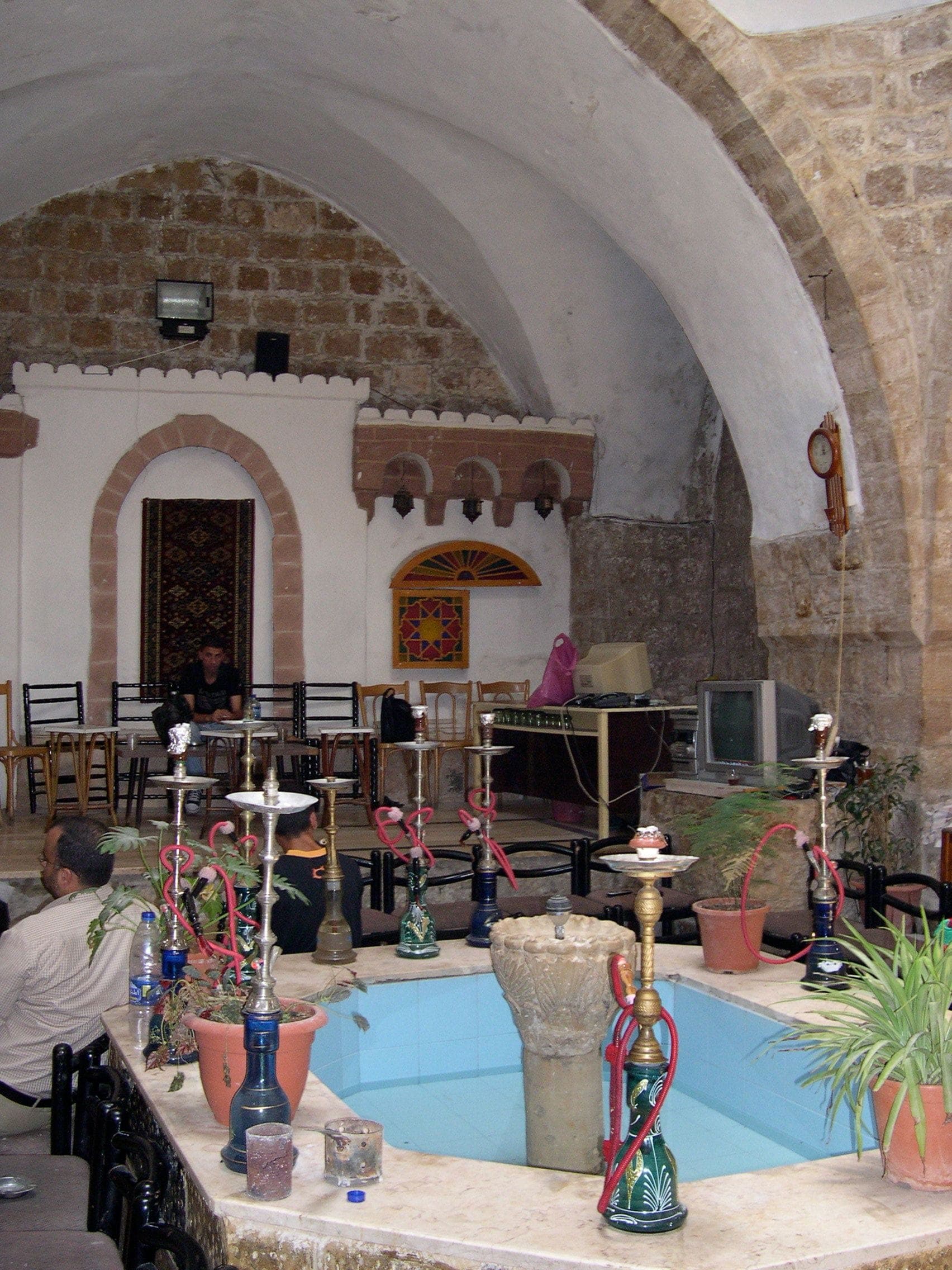 The reception hall of Hammam al-Shifa in the Old City of Nablus